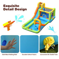 Inflatable Jumping Castle Water Slide Bounce House Climbing Wall With Blower