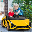 HONEY JOY Lamborghini Licensed Kids Ride On Car, Children Electric Ride-on Vehicle with Parent Remote Contro