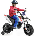 HONEY JOY Kids Ride On Motorcycle, Aprilia Licensed Children Ride On Motorbike w/2 Training Wheels