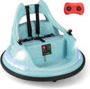 HONEY JOY Kids Ride On Bumper Car, 12V Battery Powered Bumper Car w/Remote Control & Dual Joysticks