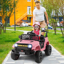 12V Kids Ride on Car Jeep, Dual Motor Toddler Electric Vehicle Truck