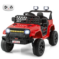 12V Kids Ride on Car Jeep, Dual Motor Toddler Electric Vehicle Truck