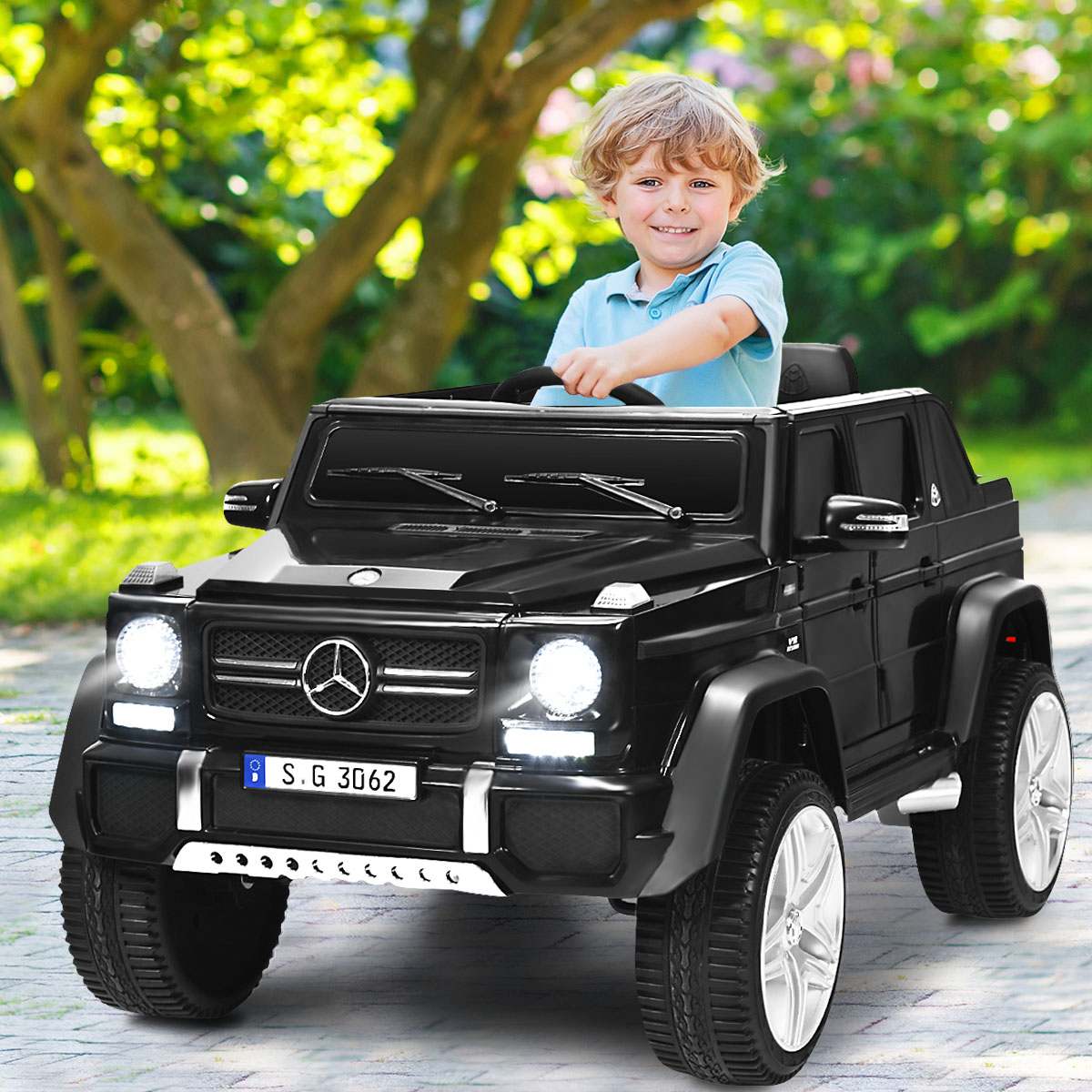 HONEY JOY Licensed Mercedes Benz Kids Ride on Car 12V Electric Vehicle Toy Car