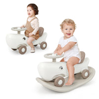 HONEY JOY 3-in-1 Kids Rocking Horse & Sliding Car