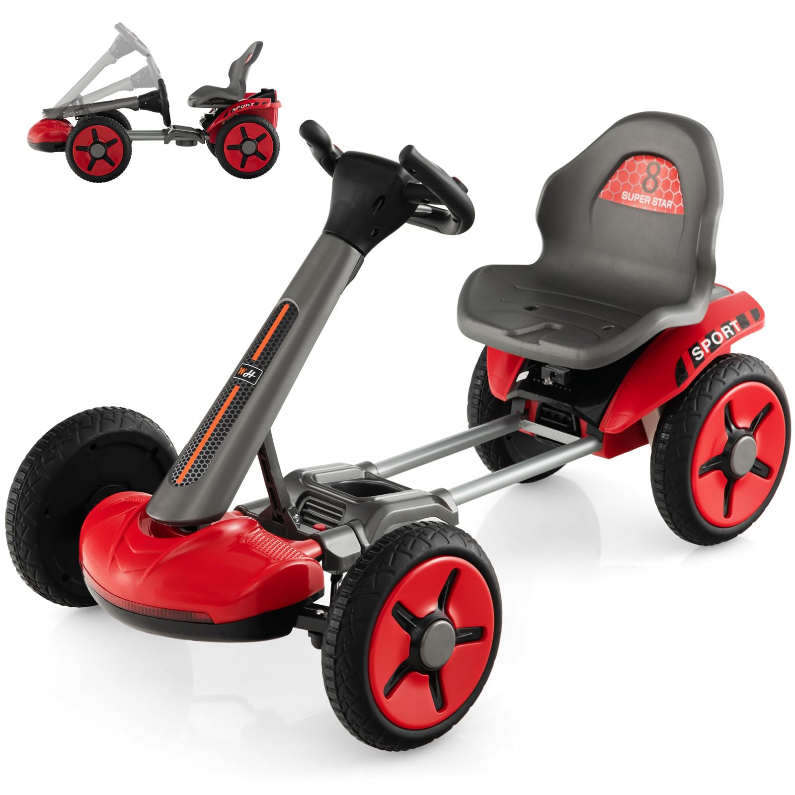 HONEY JOY 12V Kids Electric Go Kart