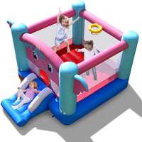 HONEY JOY Inflatable Bounce House, 3-in-1 Elephant Theme Kids Jumping Castle with Jumping Area(without Blower)