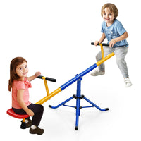 HONEY JOY Kids Seesaw, Swivel Teeter Totter Playground Equipment for Children w/360 Degree Rotation