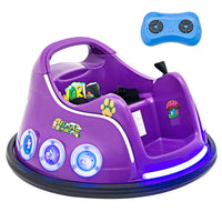 HONEY JOY Kids Ride On Car, 12V Electric Bumper Car for Children W/Remote Control, 360 Degree Spin