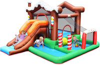 HONEY JOY Inflatable Bounce House, Jumping Castle for Kids w/Large Jumping Play Area(without Blower)