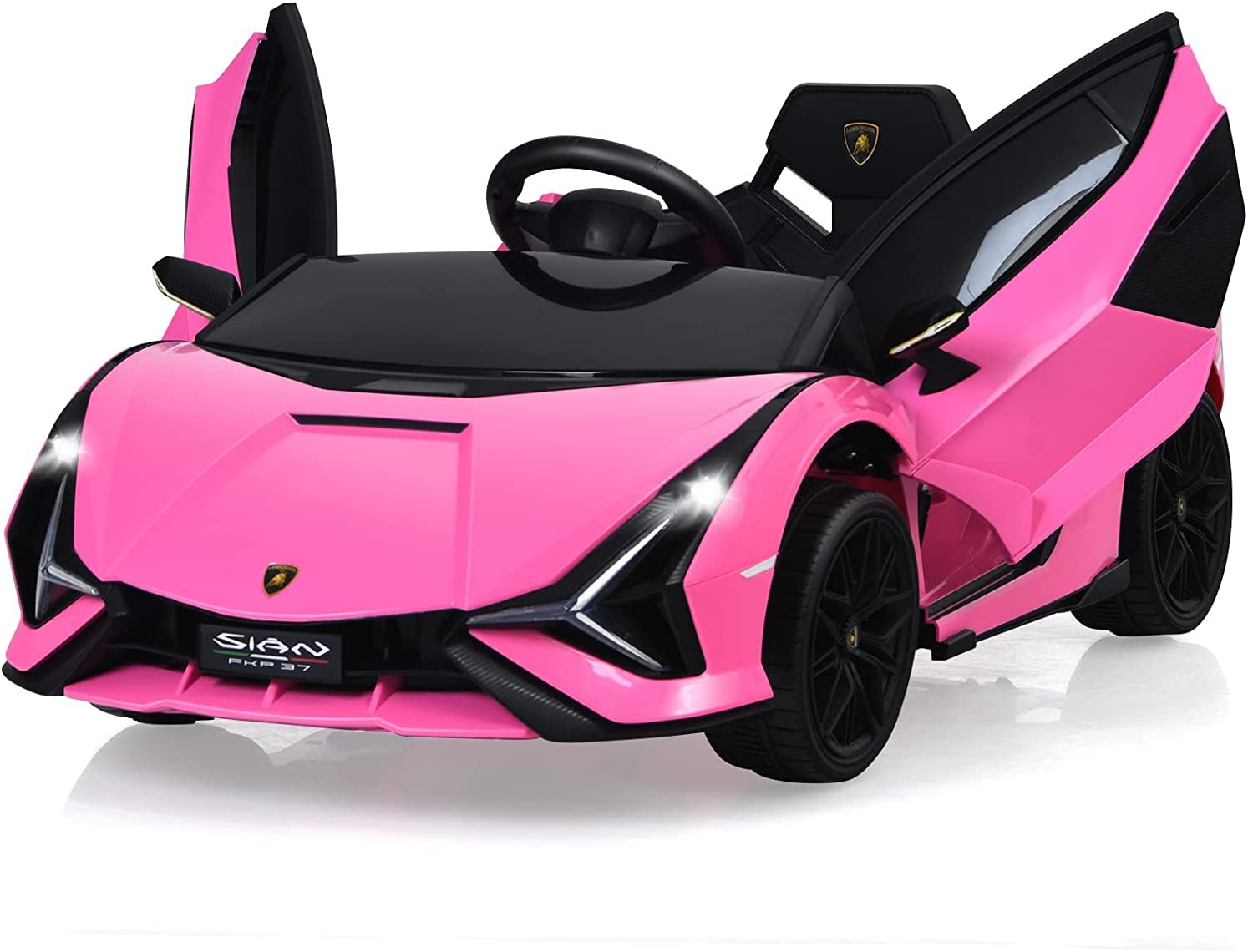 HONEY JOY Lamborghini Licensed Kids Ride On Car, Children Electric Ride-on Vehicle with Parent Remote Contro