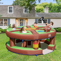 Kids Inflatable Human Whack a Mole, Hammering & Pounding Bouncy Toy w/ 450w Blower