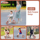 HONEY JOY 4-in-1 Toddler Tricycle, Kids Training Balance Bike w/Adjustable Parent Handle