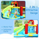 HONEY JOY Inflatable Water Slide Bounce House, 6 in 1 Kids Jumping Castle Water ParkBlow up Kids Water Slides for Backyard