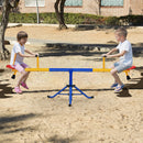 HONEY JOY Kids Seesaw, Swivel Teeter Totter Playground Equipment for Children w/360 Degree Rotation