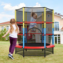 HONEY JOY 55" Kids Trampoline with Safety Enclosure Net, Mini Toddler Trampoline