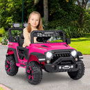 12V Kids Ride on Car Jeep,  Electric Toy Truck Car with Remote Control, Dual Motor,  Wireless Connection, USB Port