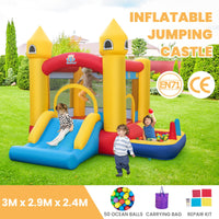 HONEY JOY Kids Inflatable Bounce House, 6-in-1 Indoor Outdoor Children Jumping Castle