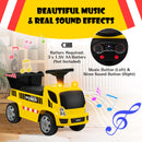 HONEY JOY Kids Ride On Car, Ride On Truck Toy w/Steering Wheel, Flash Lights, Siren Sound & Music