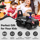 Kids Ride On Police Car 6V Electric Ride-on Vehicle Patrol Car for 18-60 Months