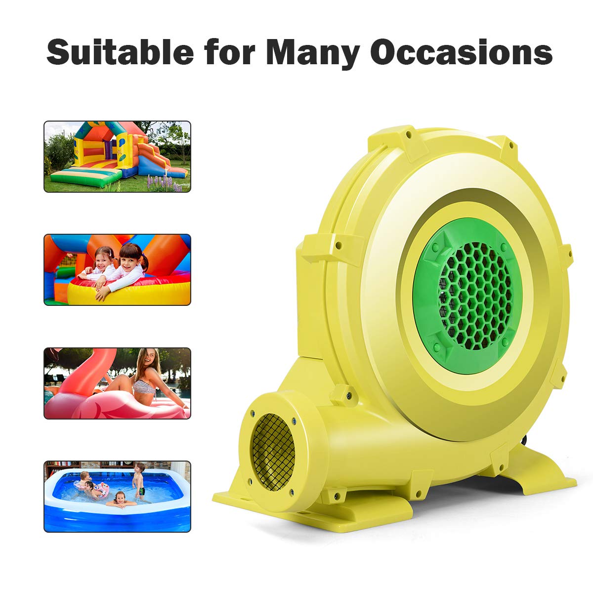 750W Air Blower, Bounce House Blower Air Blower for Inflatables