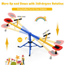 HONEY JOY Kids Seesaw, Swivel Teeter Totter Playground Equipment for Children w/360 Degree Rotation