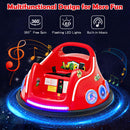 HONEY JOY Kids Ride On Car, 12V Electric Bumper Car for Children W/Remote Control, 360 Degree Spin