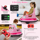 HONEY JOY Kids Ride On Bumper Car, 12V Battery Powered Bumper Car w/Remote Control & Dual Joysticks