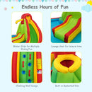 Inflatable Water Park Jumping Castle, Kids Jumping Bounce House w/ 680W Air Blower