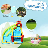 HONEY JOY Inflatable Water Slide Bounce House, 6 in 1 Kids Jumping Castle Water ParkBlow up Kids Water Slides for Backyard