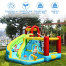 HONEY JOY Inflatable Water Slide, 6 in 1 Jumping Bounce House w/Climbing Wall, Splash Pool(without Blower)