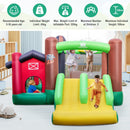 HONEY JOY Inflatable Bounce House, Kids Jumping Castle w/50 Ocean Balls, Double Slides, Jumping Area