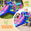 HONEY JOY Inflatable Bounce House, 5 in 1 Kids Jumper Bouncer w/2 Slides, Jumping Area