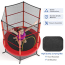 HONEY JOY 5.3FT Kids Trampoline, Toddler Trampoline w/Safe Enclosure Net, Accessories Bag, Jumping Pad