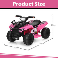 HONEY JOY 6V Kids Ride-On Car, Toddler Electric-Motorized Small ATV w/Wear-Resistant Wheels