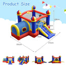 HONEY JOY Inflatable Bounce House, 5 in 1 Bouncy Castle for Kids with Playhouse(with 450W Blower)