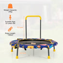 HONEY JOY 36" Kids Trampoline & Swing Set Convertible, 2 in 1 Kids Saucer Tree Swing, Toddler Fitness Rebounder