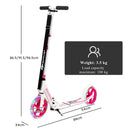 HONEY JOY Kids Folding Kick Scooter, Scooter for Children Teens w/2 Flash Wheels