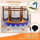 HONEY JOY Kids Trampoline with Detachable Canopy