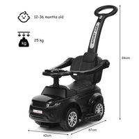 HONEY JOY 3 in 1 Kids Ride On Push Car, Stroller Sliding Walking Car with Horn, Music, Light