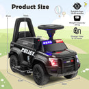 Kids Ride On Police Car 6V Electric Ride-on Vehicle Patrol Car for 18-60 Months