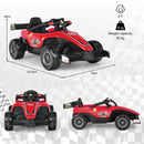 HONEY JOY Kids Ride On Car, 12V Electric Racing Truck w/Remote Control, Spring Suspension