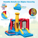 HONEY JOY Inflatable Bounce House, Kids Bouncy House Indoor Outdoor Party w/Jumping Area (with 680W Blower)