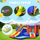 Inflatable Bounce House with Large Jumping Area, Dual Slide, Ball Pit, Climb Wall