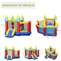 HONEY JOY Inflatable Bounce House, Inflatable Jumping Castle for Kids