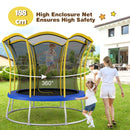 HONEY JOY 8FT/ 10FT Kids Trampoline, Galvanized Steel Frame, Weight Capacity 193KG