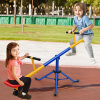 HONEY JOY Kids Seesaw, Swivel Teeter Totter Playground Equipment for Children w/360 Degree Rotation