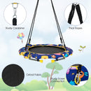 HONEY JOY 36" Kids Trampoline & Swing Set Convertible, 2 in 1 Kids Saucer Tree Swing, Toddler Fitness Rebounder