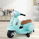 Licensed Vespa Kids Ride on Motorcycle, 6V Battery Motorbike with LED Headlight & Horn Sound