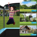 HONEY JOY 6FT Kids Recreational Trampoline, 2-in-1 Outdoor Toddler Trampoline w/Swing