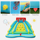 Inflatable Slide Bouncer with Two Slides & Splash Pool for Kids Without Blower